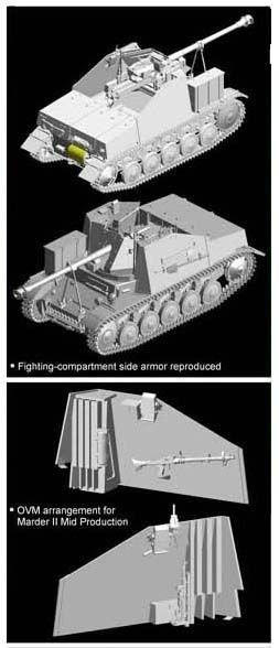 Dragon 6423 Panzerjager II fur Pak 40/2, Sd.Kfz.131 Marder II Mid Production (1:35)