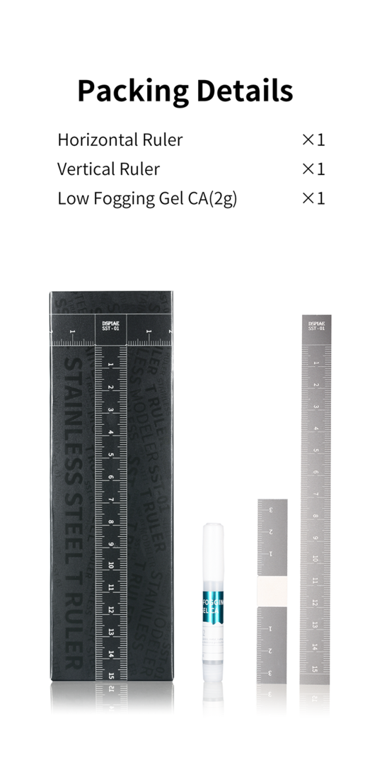 DSPIAE SST-01 Stainless Steel T-Ruler