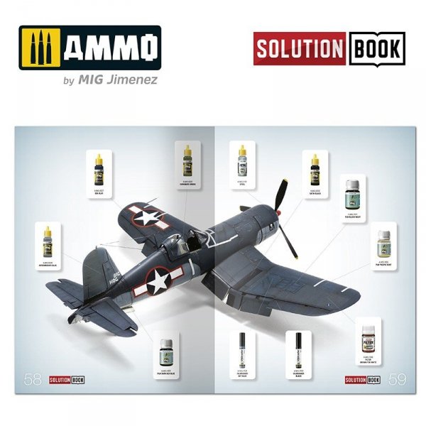 Ammo of Mig 6523 How to Paint WWII US Navy Late Aircraft SOLUTION BOOK