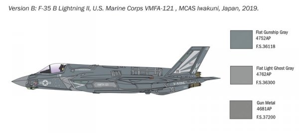 Italeri 1425 F-35 B Lightning II STOVL 1/72