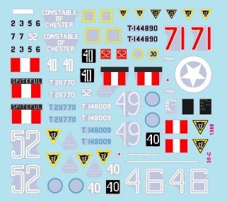 Star Decals 35-C1388 Sherman Mk V tanks. British 79th Armoured Division. 1/35