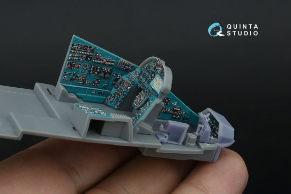 Quinta Studio QDS+48516 Mi-24P Hind-F 3D-Printed coloured Interior on decal paper (Trumpeter) (small version) (with 3D-printed resin parts) 1/48