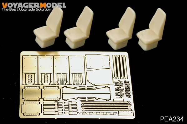 Voyager Model PEA234 Modern USMC HUMVEE family High back seats w/ seat belts (4 CHOICE) (FOR BRONCO)  1/35