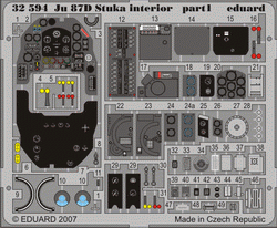 Eduard 32594 Ju 87D Stuka interior HASEGAWA 1/32