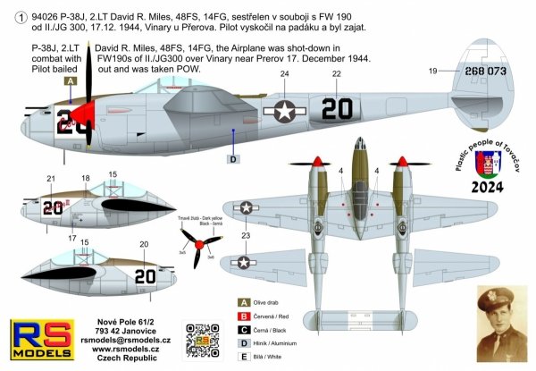 RS Models 94026 Lockheed P-38 J-15 LO - Battle over Moravia (Limited Edition) 1/72