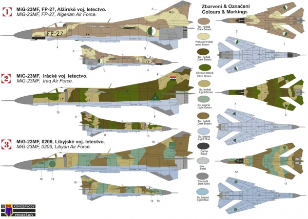 Kovozavody Prostejov KPM0309 MiG-23MF „Arabian Floggers“ 1/72