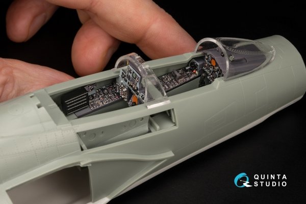 Quinta Studio QDS+48489 F-4J Phantom II 3D-Printed &amp; coloured Interior on decal paper (Academy) (Small version) (with 3D-printed resin parts) 1/48