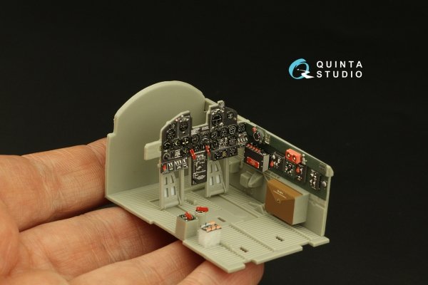 Quinta Studio QD32190 P-47N Thunderbolt 3D-Printed coloured Interior on decal paper (Trumpeter) 1/32
