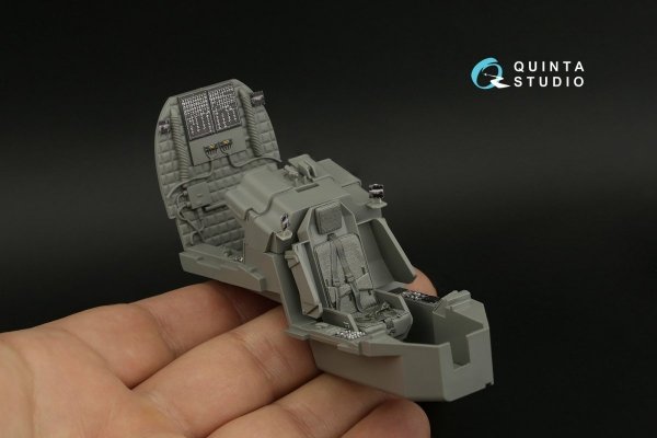 Quinta Studio QD35099 AH-64E 3D-Printed &amp; coloured Interior on decal paper (Takom) 1/35