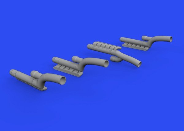 Eduard 648606 Bf 110G-4 exhaust stacks for Eduard 1/48
