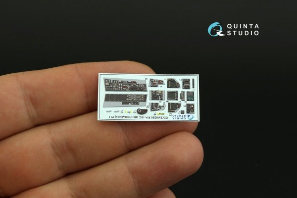 Quinta Studio QDS-48280 F/A-18C late 3D-Printed &amp; coloured Interior on decal paper (HobbyBoss)(Small version) 1/48
