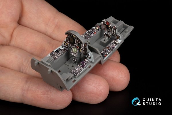 Quinta Studio QD+48341 F-4G early 3D-Printed &amp; coloured Interior on decal paper (Meng) (with 3D-printed resin parts) 1/48
