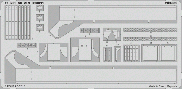 Eduard 36344 Su-76M fenders 1/35 Tamiya