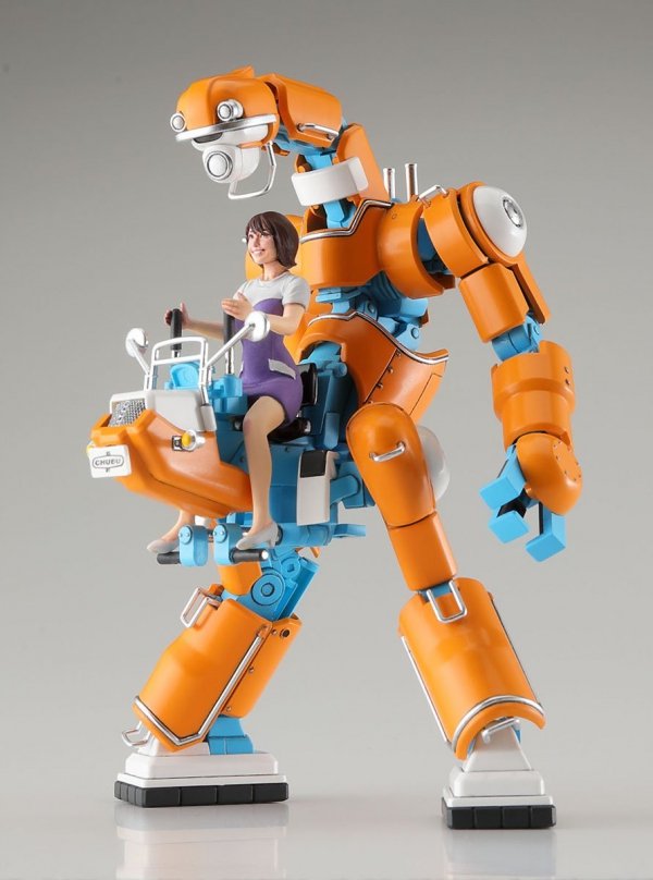 Hasegawa 64791 CHUBU 01 &quot;Orange &amp; Sky Blue&quot; Lightweight Mechatrobot 1/35