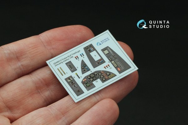 Quinta Studio QD48512 FW Triebflugel 3D-Printed coloured Interior on decal paper (Amusing hobby) 1/48