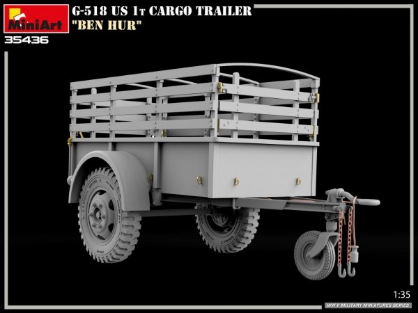 MiniArt 35436 G-518 US 1t CARGO TRAILER “BEN HUR” 1/35