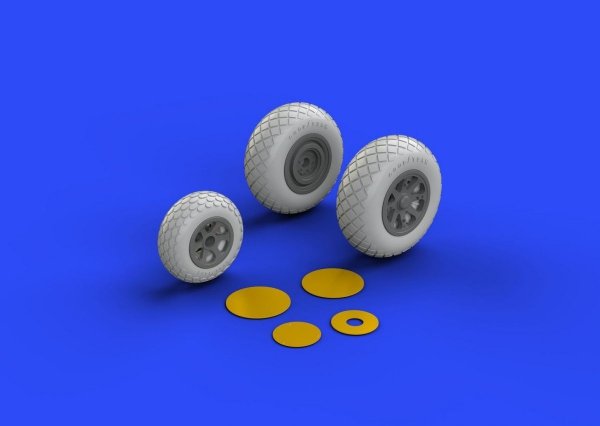 Eduard 648258 P-38 wheels ACADEMY 1/48