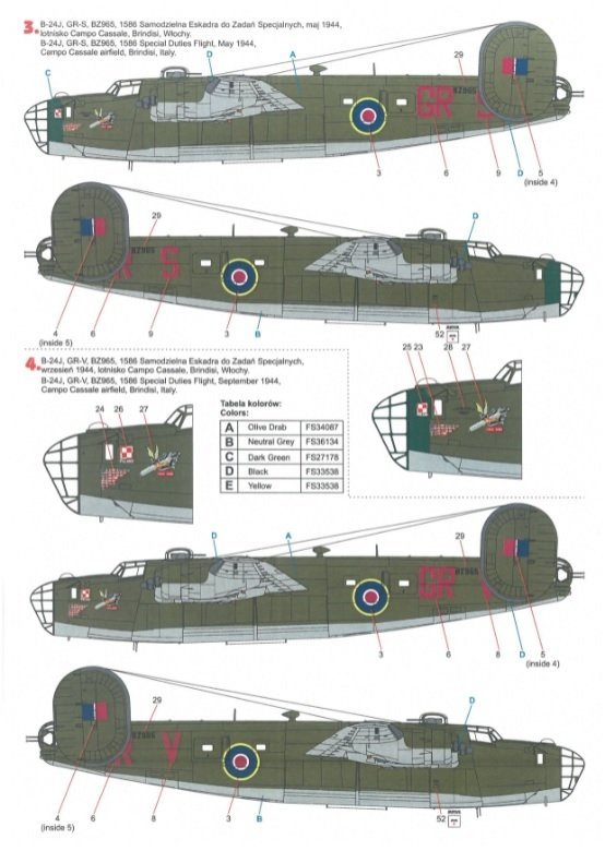 Techmod 48823 B-24 Liberator 1/48