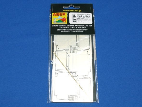 Aber 35194 Russian heavy tank KV-1, KV-2 - vol. 4 - additional set - tool boxes early type for early fenders (1:35)