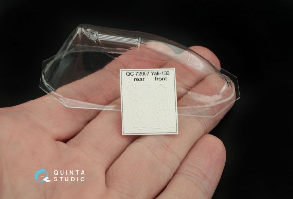 Quinta Studio QC72007 Yak-130 vacuformed clear canopy with det.cord (for Zvezda kit) 1/72