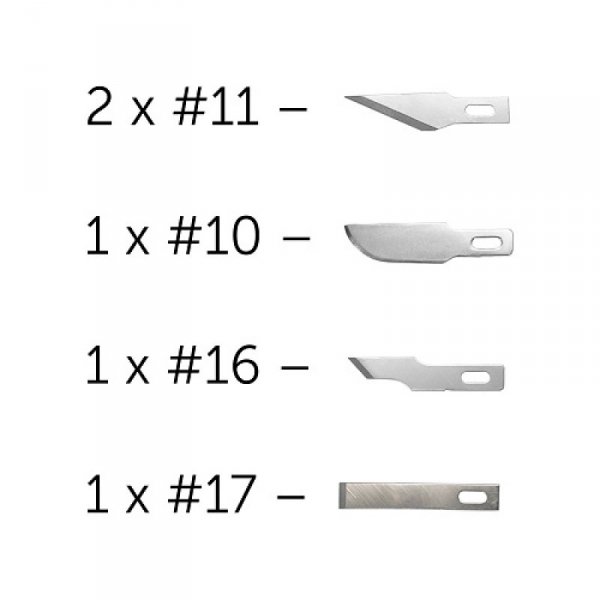Modelcraft PKN1705 5 Assorted Blades for #1 Knife