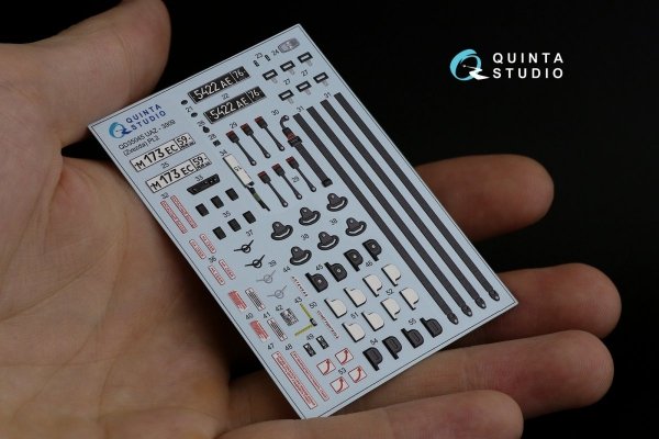 Quinta Studio QD35045 UAZ-3909 3D-Printed &amp; coloured Interior on decal paper (Zvezda) 1/35
