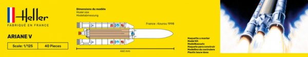 Heller 56441 STARTER KIT Ariane 5 1/125