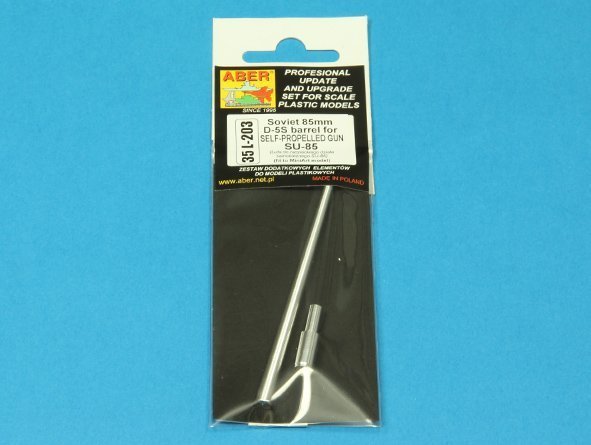 Aber 35L-203 Soviet 85mm D-5S barrel for SELF-PROPELLED GUN SU-85 (1:35)