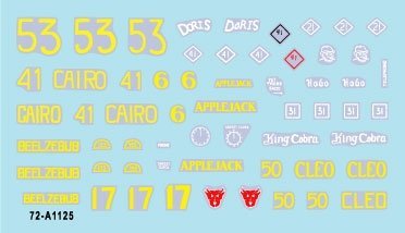 Star Decals 72-A1125 US PACIFIC WARS - IWO JIMA USMC Sherman tanks 1/72