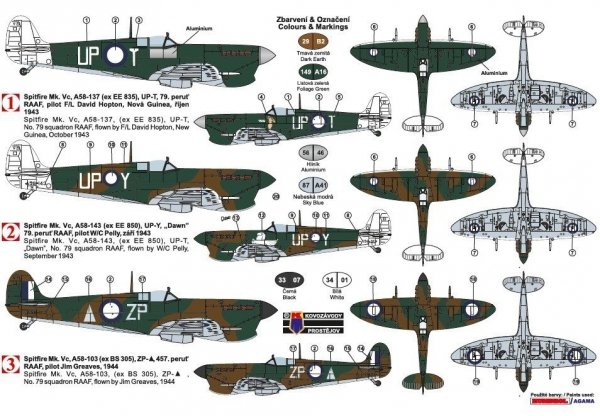 Kovozavody Prostejov KPM0147 Spitfire Mk.Vc „in RAAF service“ 1/72