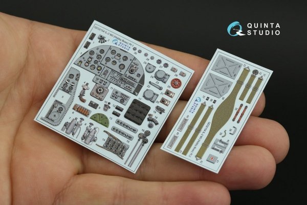 Quinta Studio QD32154 IL-2M3 3D-Printed &amp; coloured Interior on decal paper (Hobby Boss) 1/32