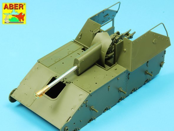 Aber 35L-202 Soviet 76,2mm ZiS-3 barrel for SELF-PROPELLED GUN SU-76M (1:35)