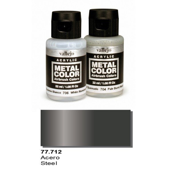 Vallejo 77712 Metal Color- Steel 32ml