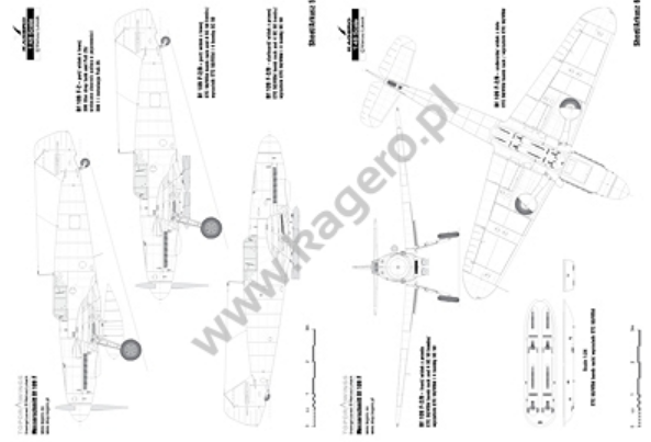 Kagero 7076 Messerschmitt Bf 109 F EN/PL