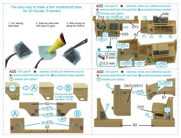 Quinta Studio QD35039 HUMVEE Family 3D-Printed &amp; coloured Interior on decal paper (Tamiya) 1/35