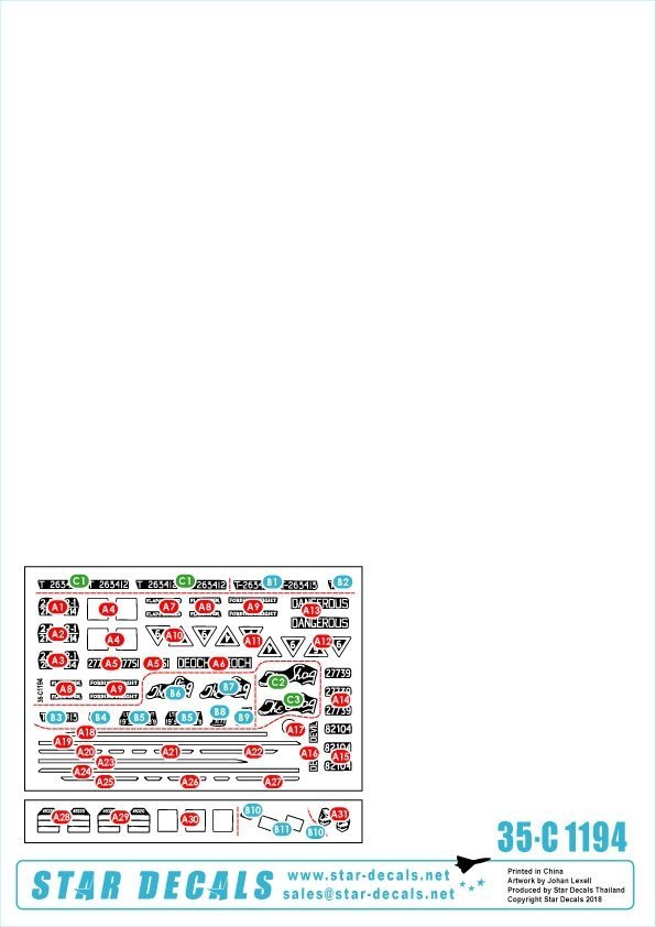 Star Decals 35-C1194 Australia Tanks and AFVs # 6 1/35