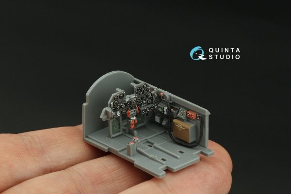 Quinta Studio QD48422 P-47M Thunderbolt 3D-Printed coloured Interior on decal paper (Tamiya) 1/48