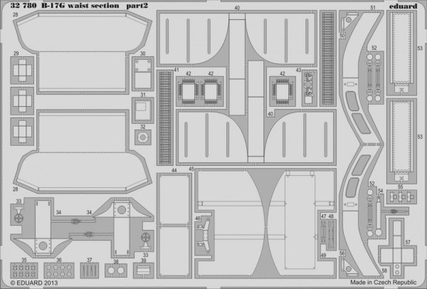 Eduard 32780 B-17G waist section 1/32 HK Models