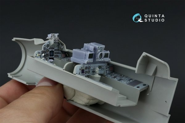 Quinta Studio QDS+48519 Tornado ECR 3D-Printed coloured Interior on decal paper (Italeri) (small version) (with 3D-printed resin parts) 1/48
