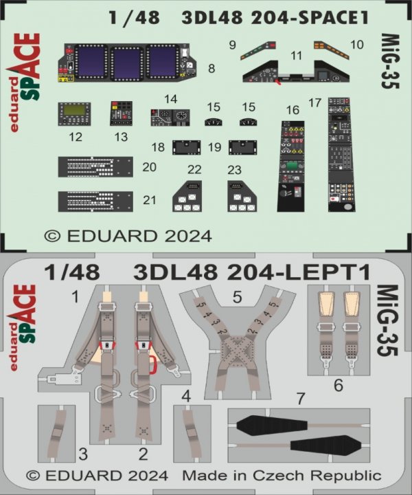 Eduard 3DL48204 MiG-35 SPACE HOBBY BOSS 1/48