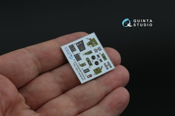 Quinta Studio QD48496 F-82E Twin Mustang 3D-Printed coloured Interior on decal paper (Modelsvit) 1/48