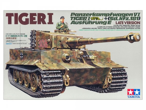 Tamiya 35146 German Tiger I Tank Late Version (1:35)