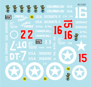 Star Decals 35-C1027 US 70th Tank Battalion on Utah Beach 1/35