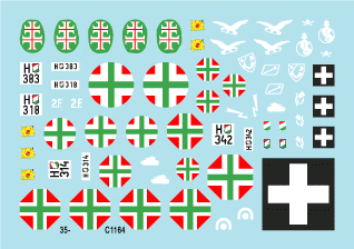Star Decals 35-C1164 Axis Tank Mix # 3. 38.M Toldi I 1/35