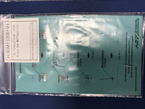 HobbyDecal MT32001V1 AOA Probe Set 1/32