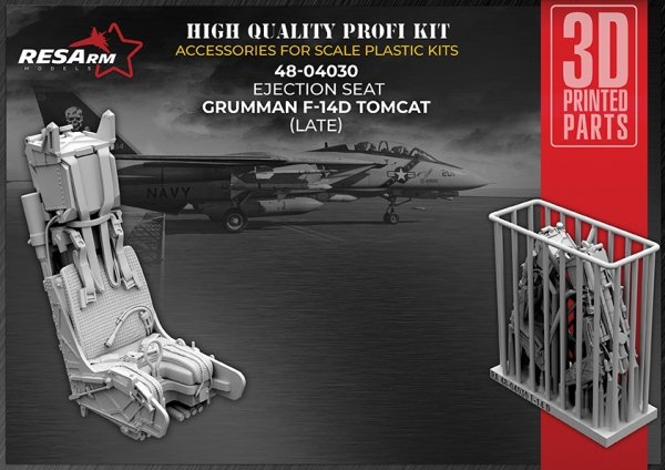 RESArm 48-04030 GRUMMAN F-14DCAT (LATE) catapult seat (3D resin printing) 1/48