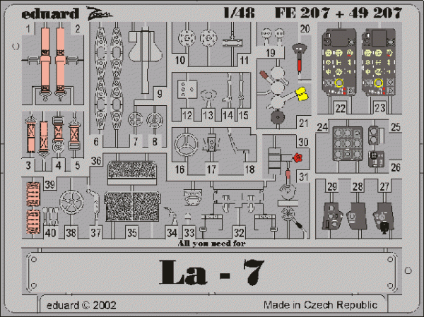 Eduard FE207 Lavochkin La-7 1/48 EDUARD, GAVIA
