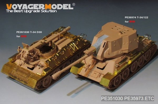 Voyager Model PE351030  Syrian T-34/D30 122mm SPH Basic For RFM 5030 1/35