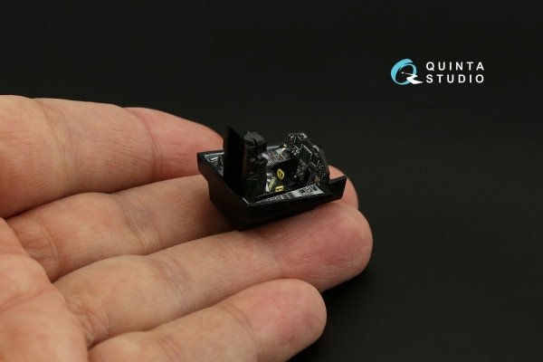 Quinta Studio QD72067 F-117A 3D-Printed &amp; coloured Interior on decal paper (Hasegawa) 1/72
