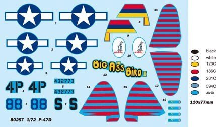 Hobby Boss 80257 P-47D Thunderbolt (1:72)